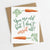 Happy Birthday Card, Food Birthday Card, Carrot, Plant Card